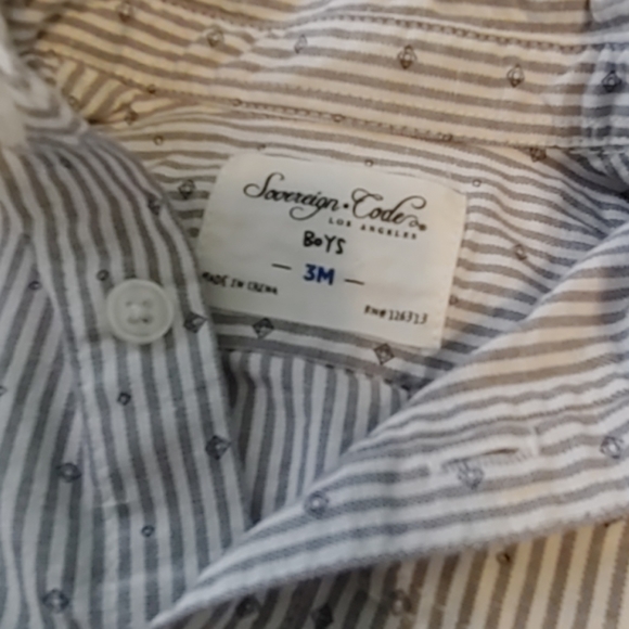 Sovereign Code infant boys collared bodysuit - Picture 2 of 3